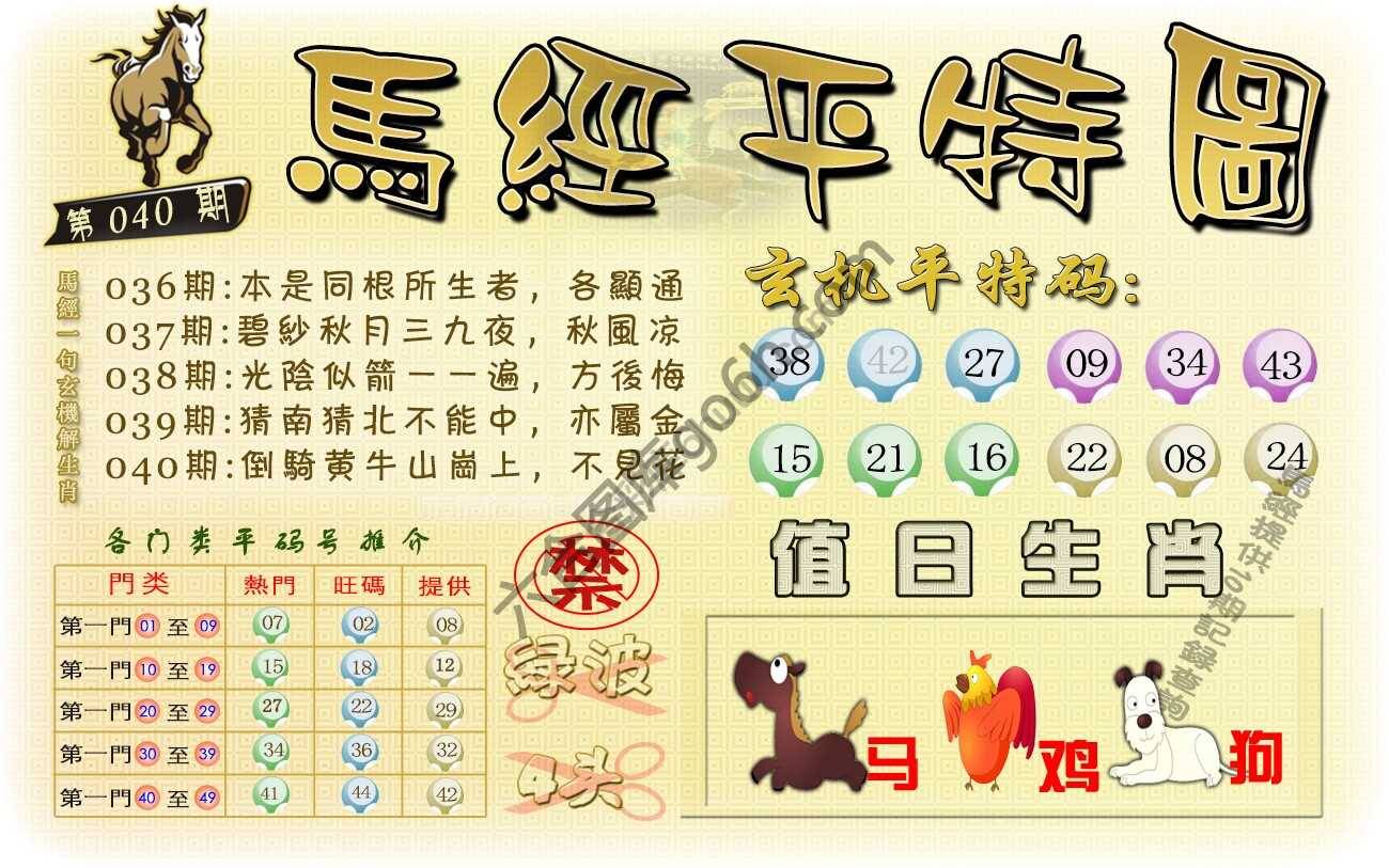 马经平特图