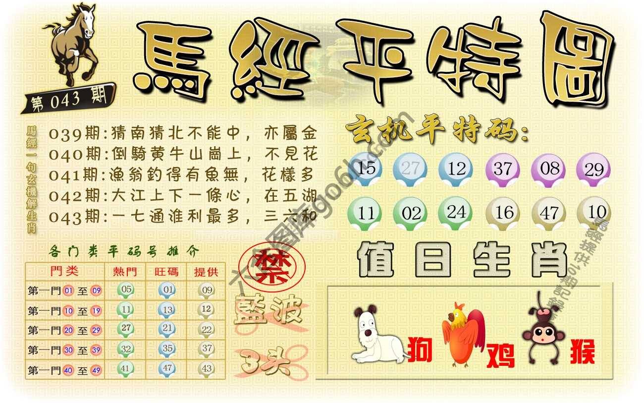 马经平特图
