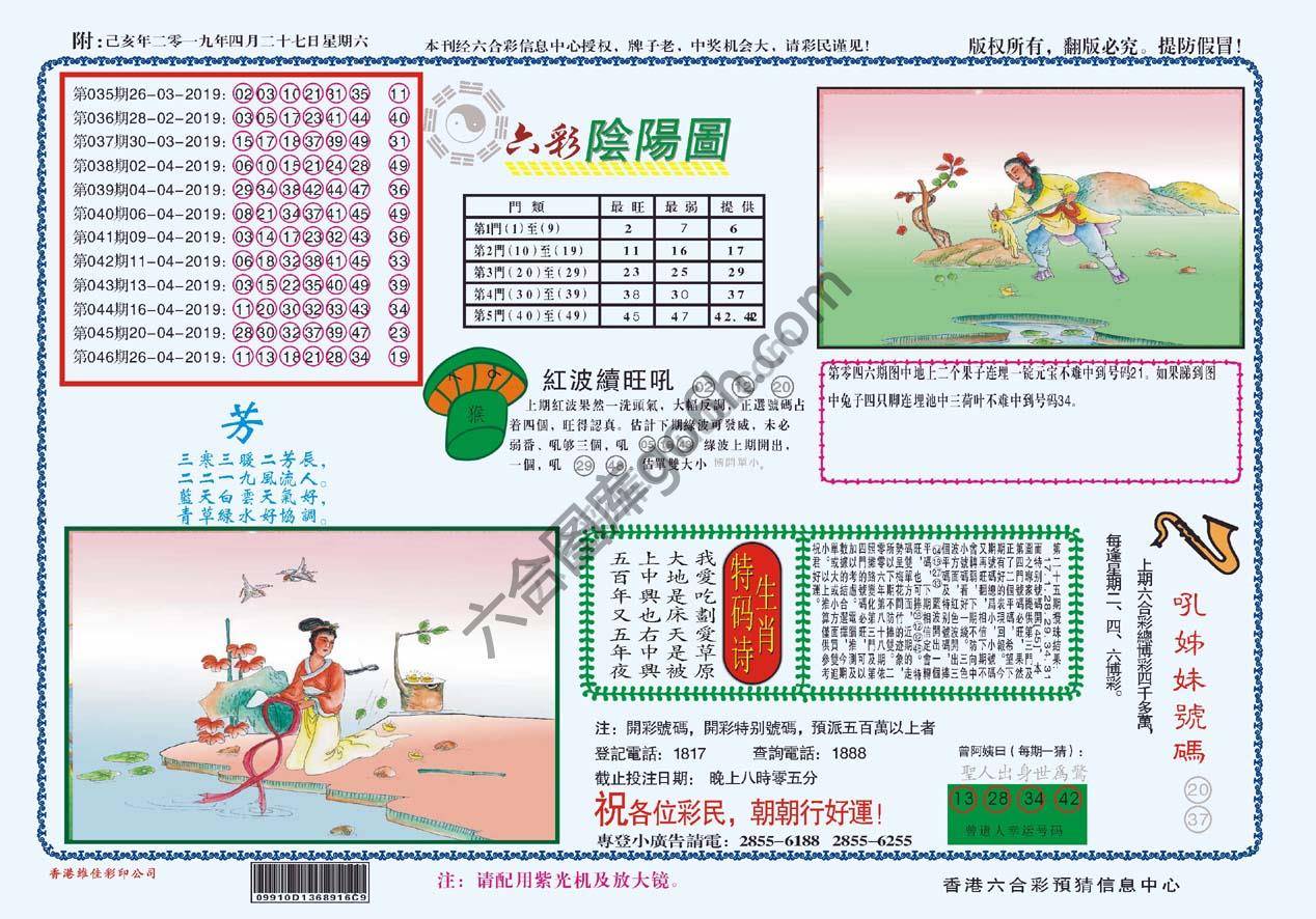 六彩阴阳图
