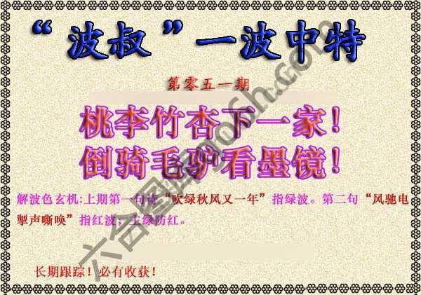 波叔一波中特