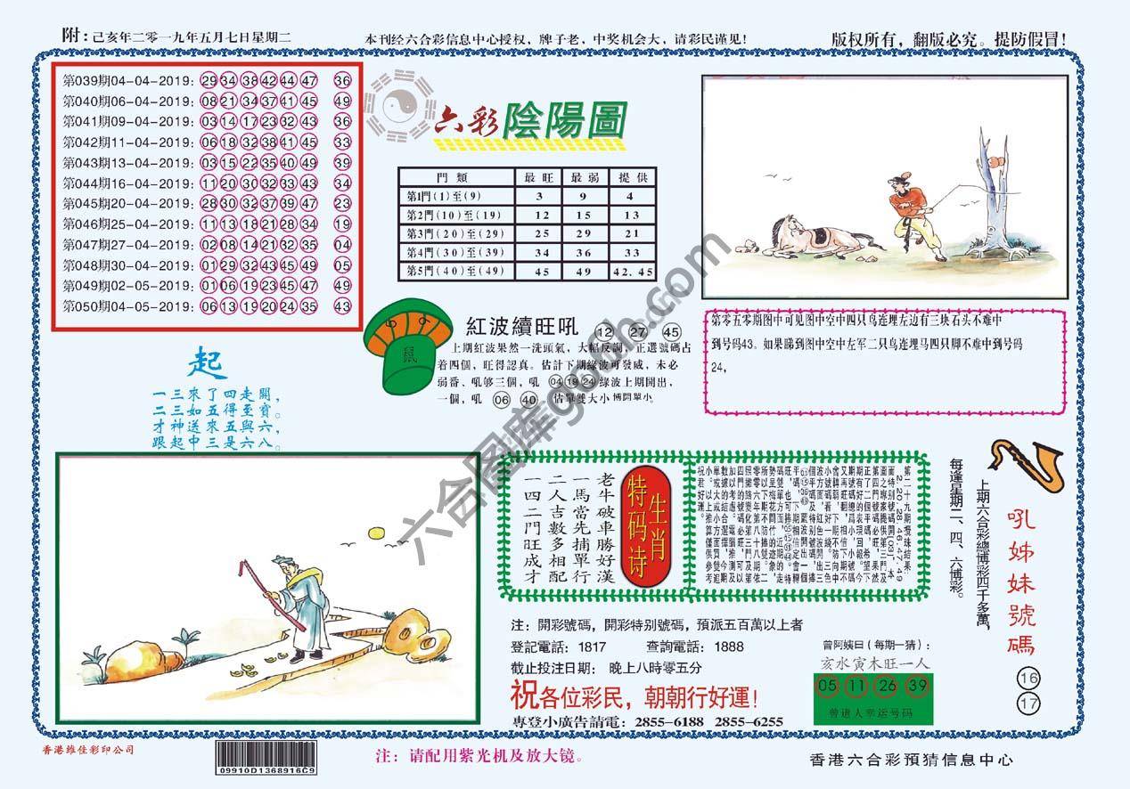 六彩阴阳图