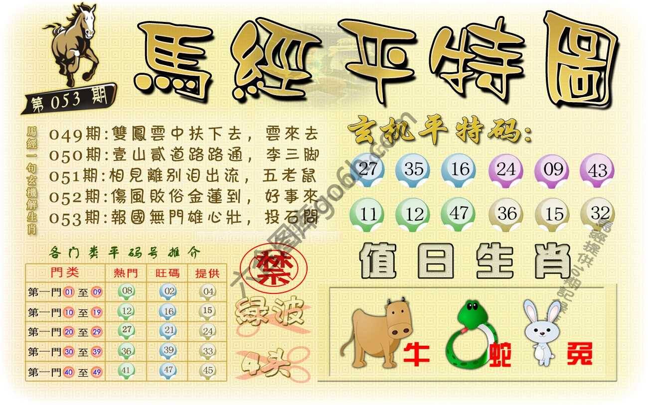 马经平特图