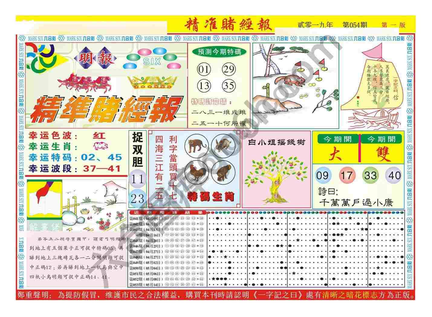 精准赌经报