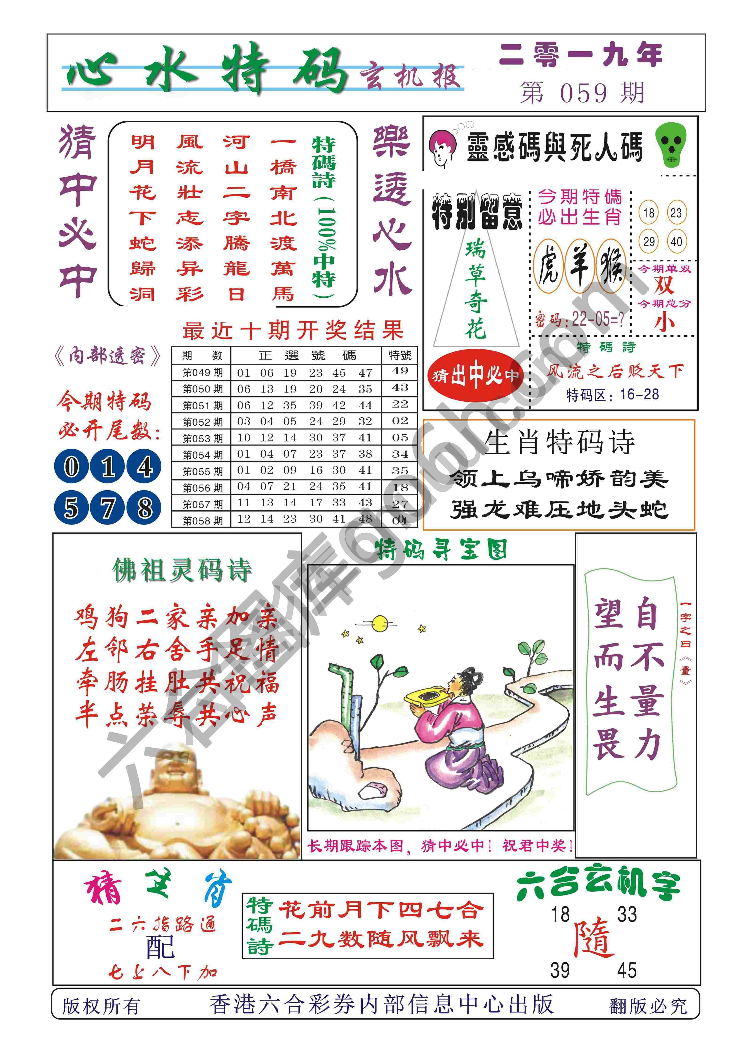 心水特码