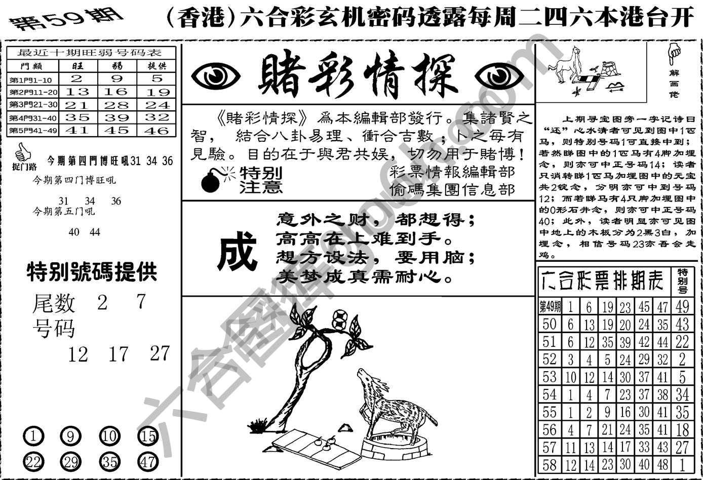 赌彩情探