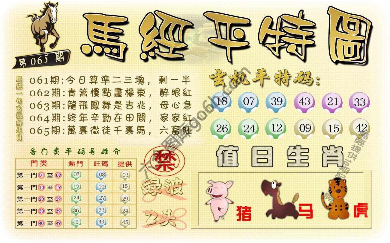 马经平特图
