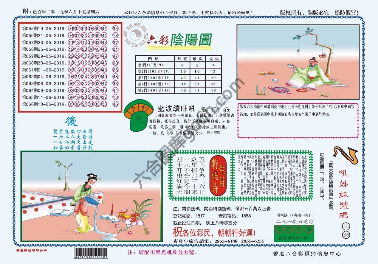 六彩阴阳图