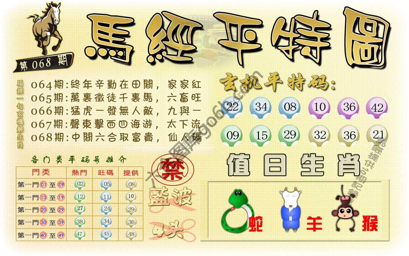马经平特图
