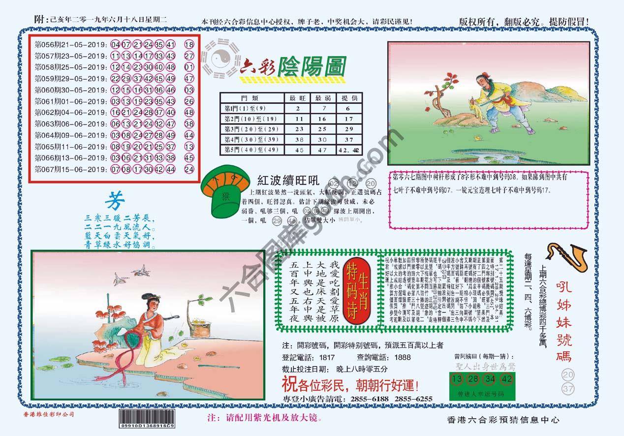 六彩阴阳图