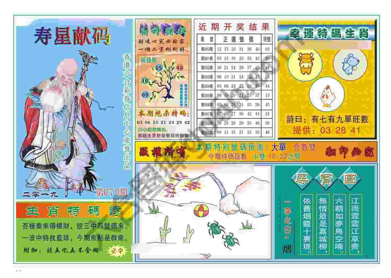 寿星献码