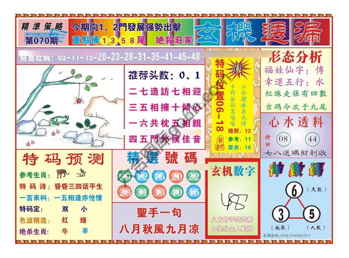 玄机透漏