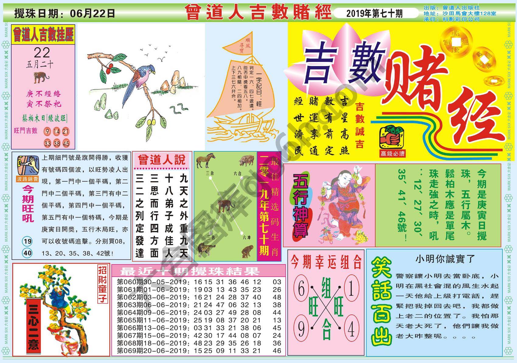 曾道人吉数赌经