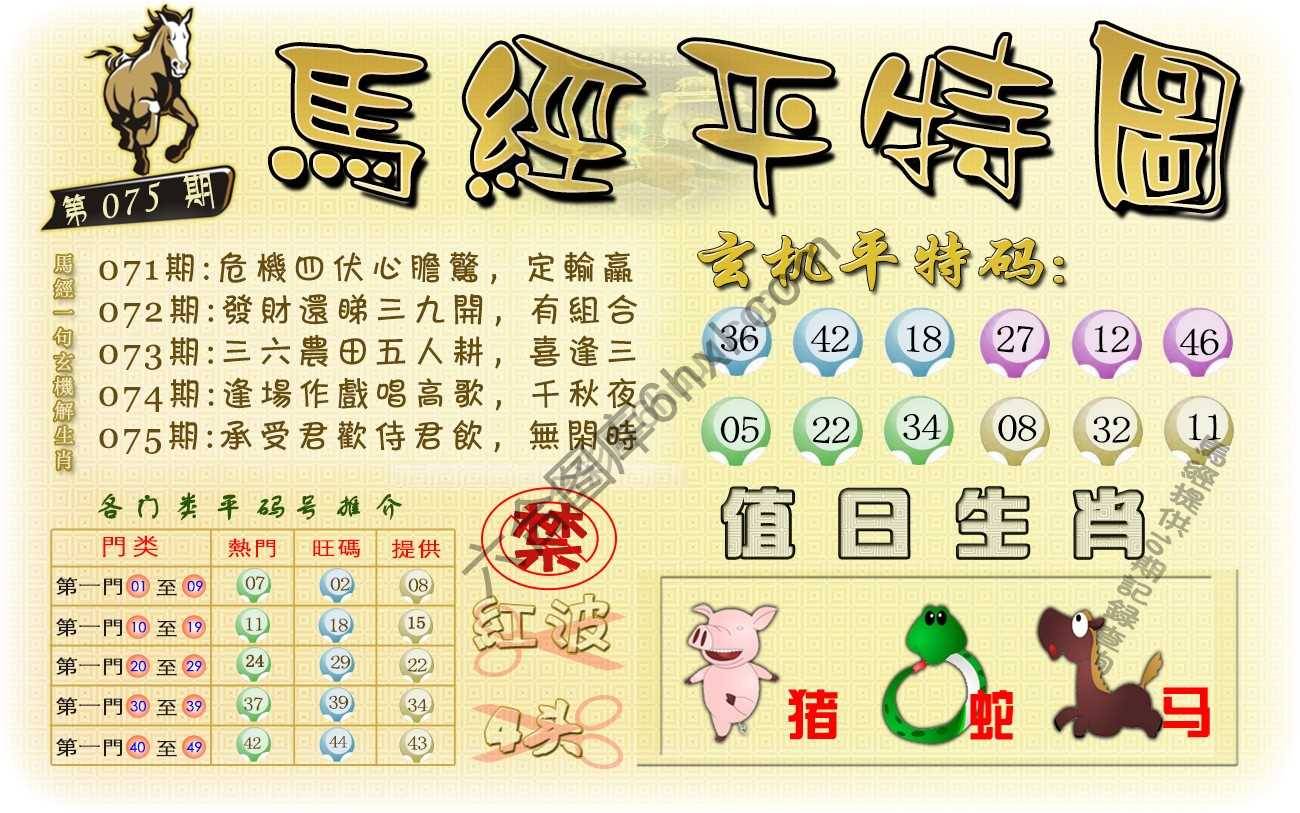 马经平特图