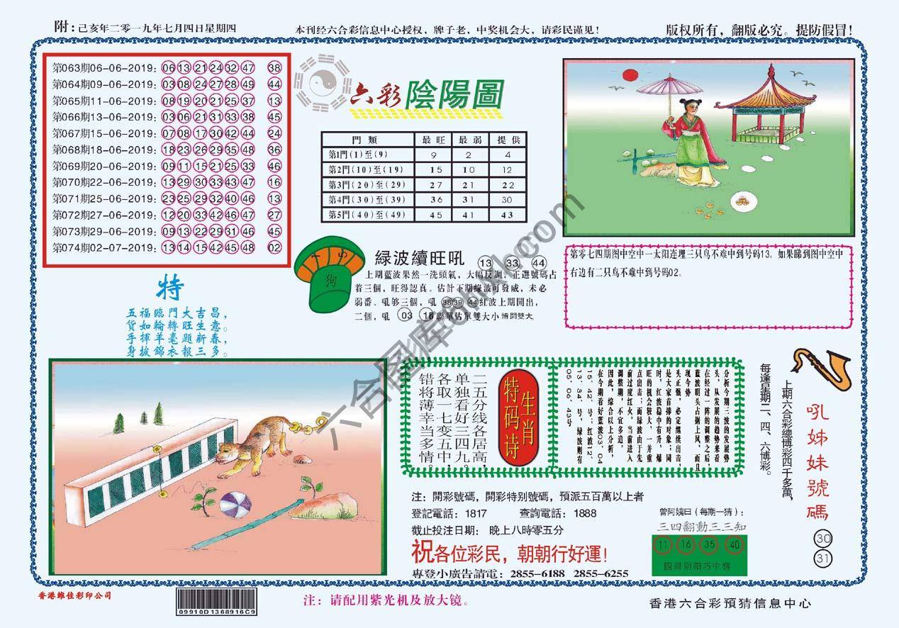 六彩阴阳图