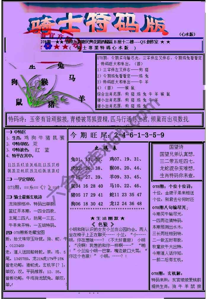 另类骑士特码版