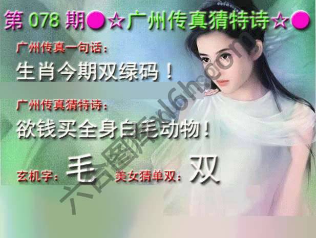 广州传真中特诗