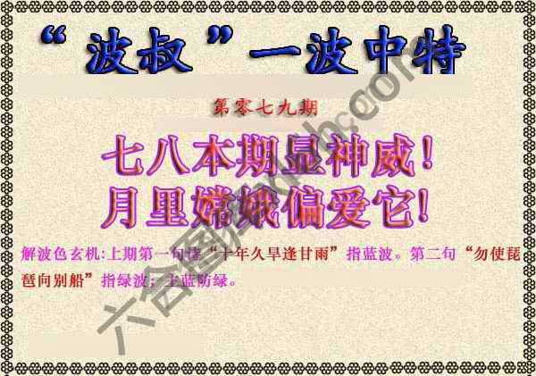 波叔一波中特