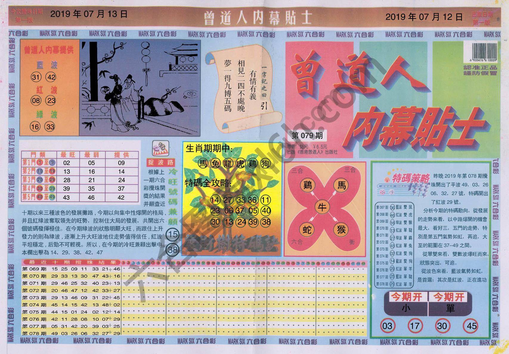 曾道人内幕贴士