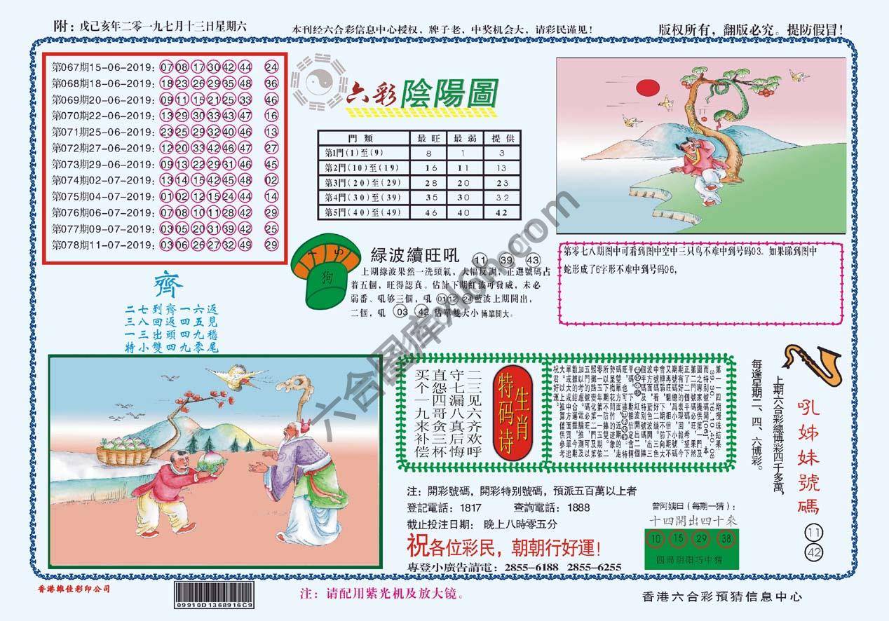 六彩阴阳图