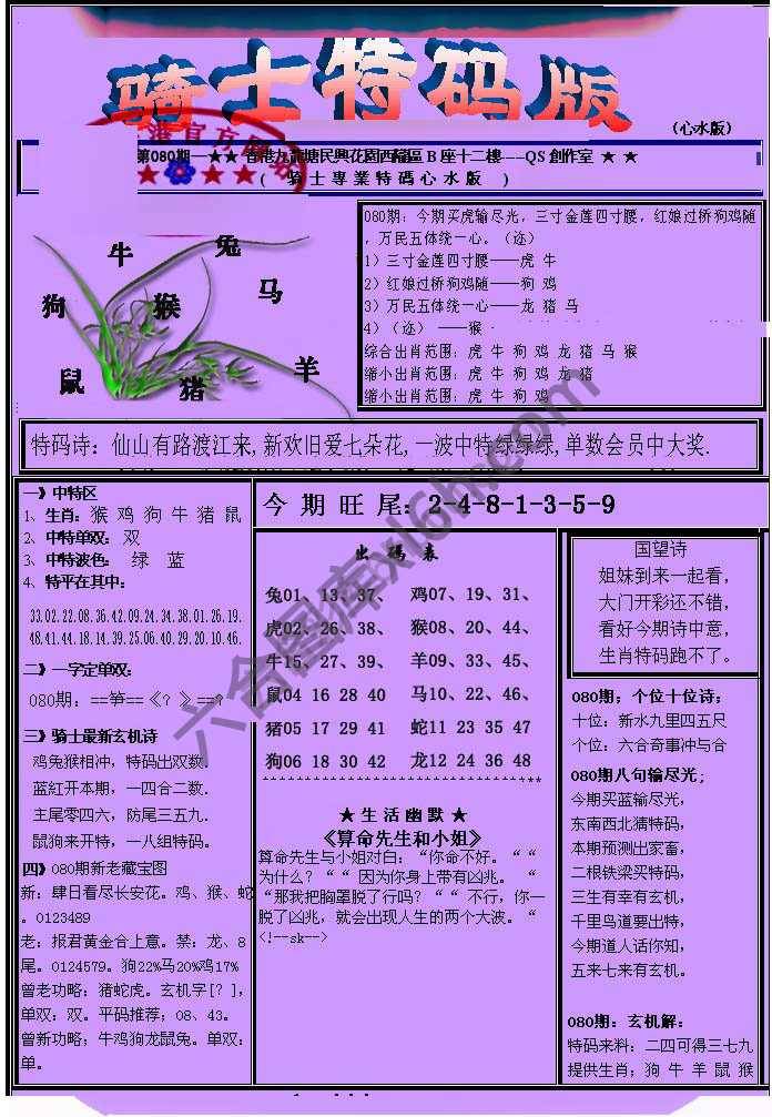 另类骑士特码版