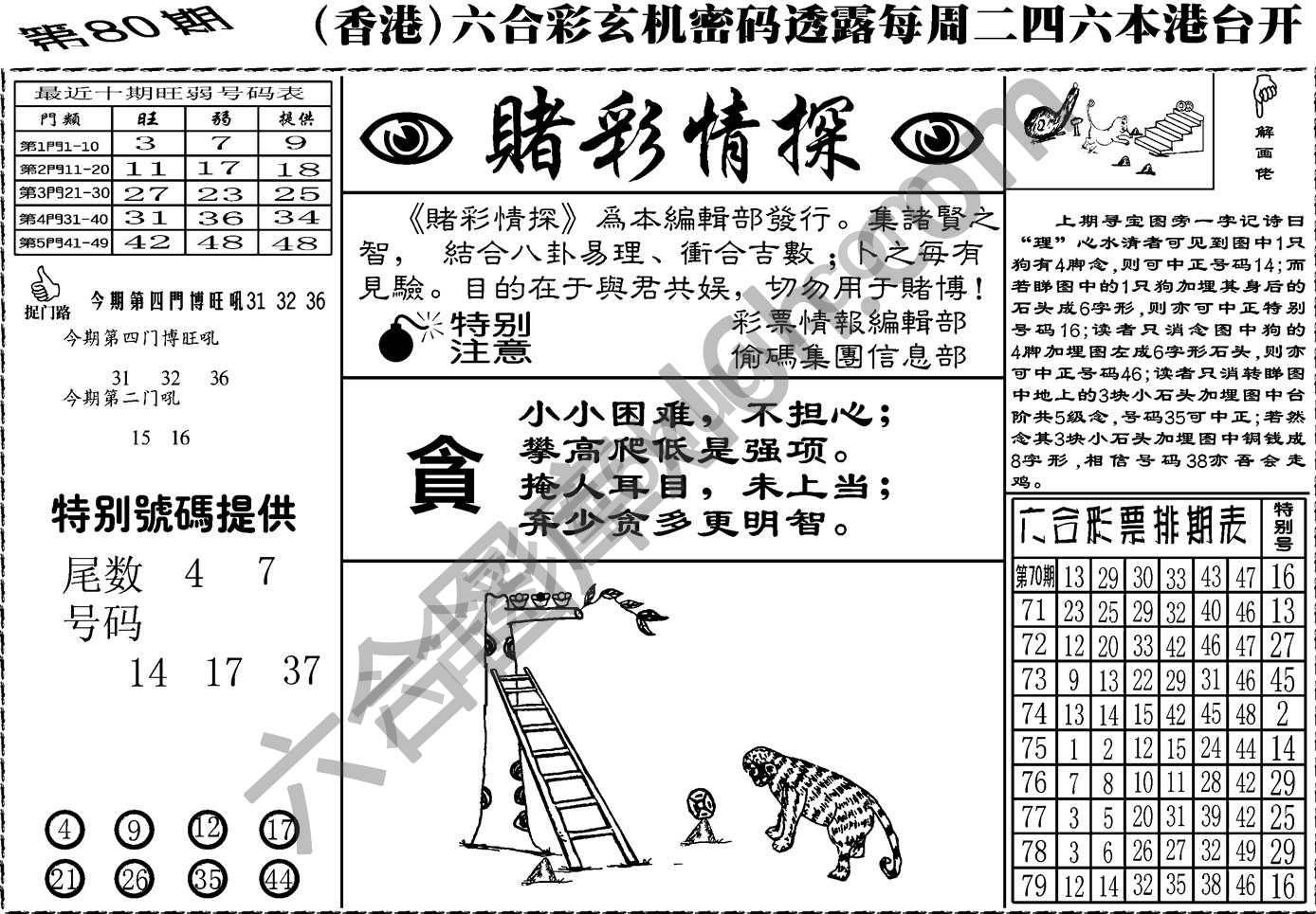 赌彩情探