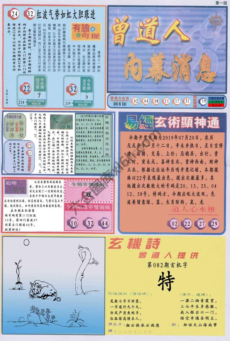曾道人内幕消息