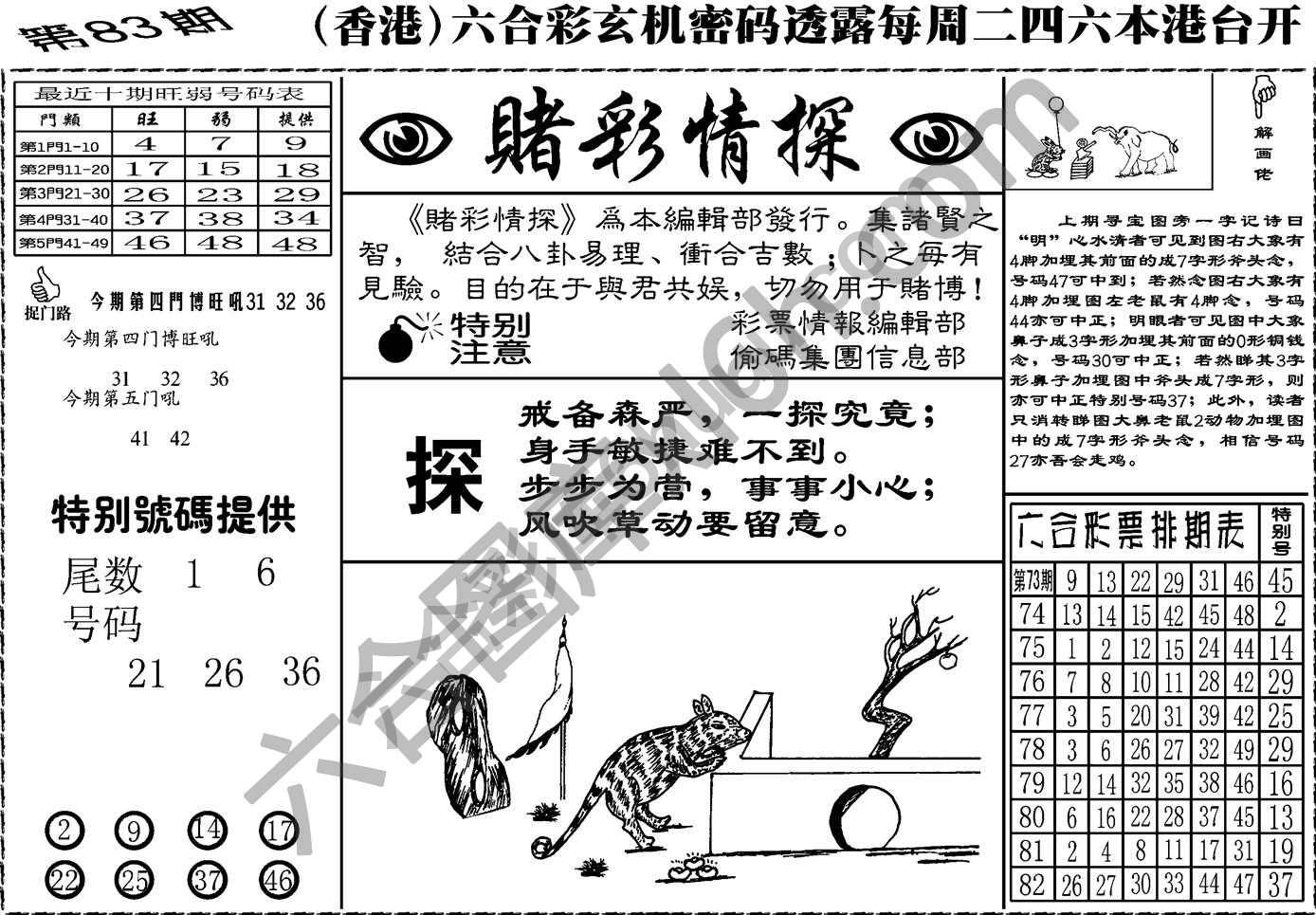 赌彩情探