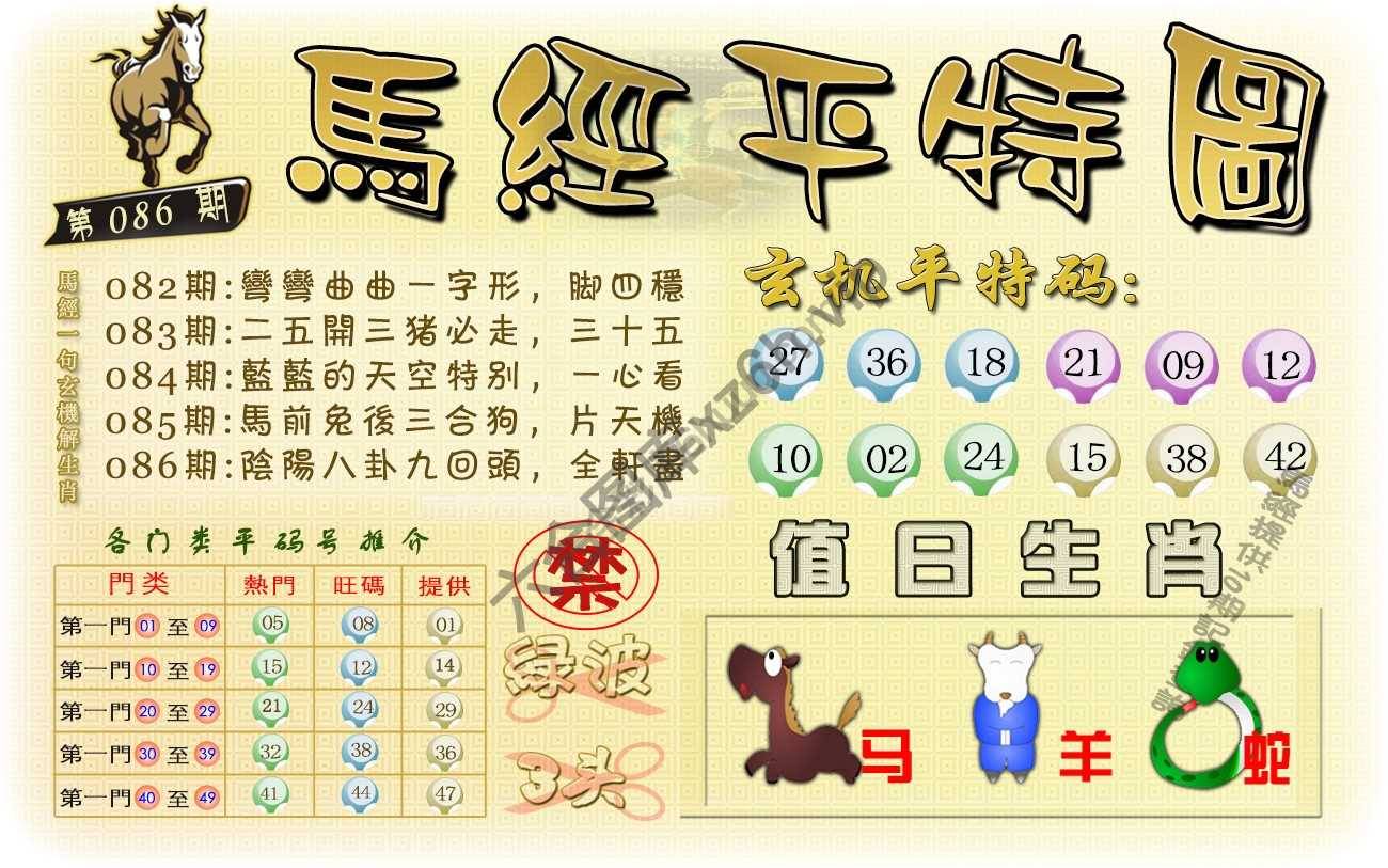 马经平特图
