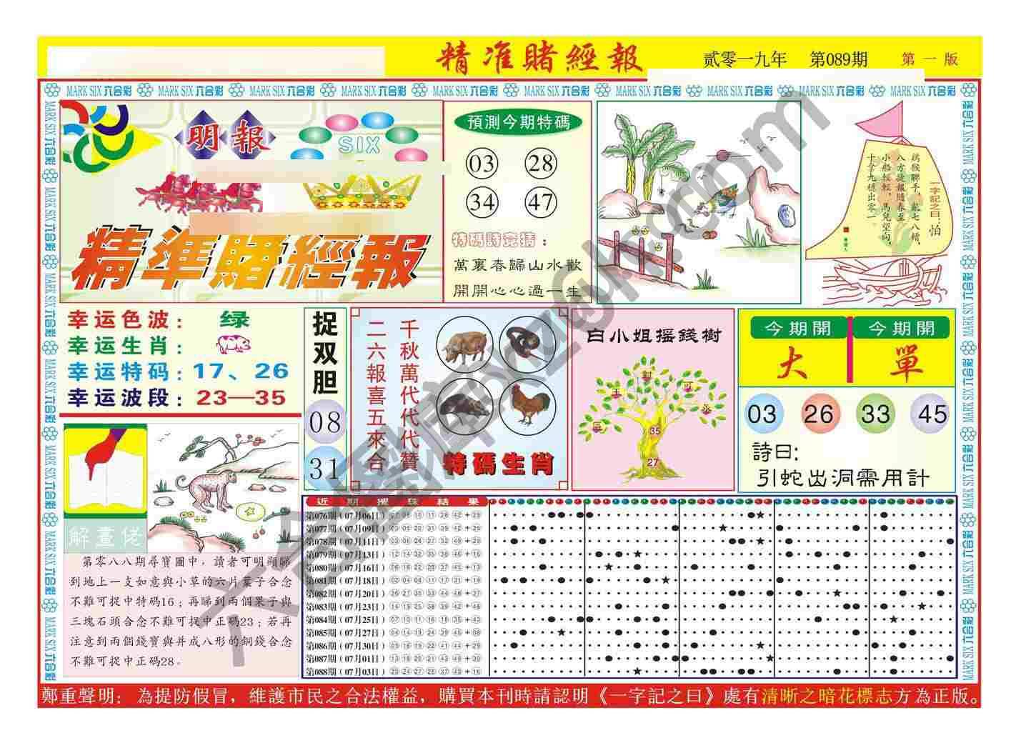 精准赌经报