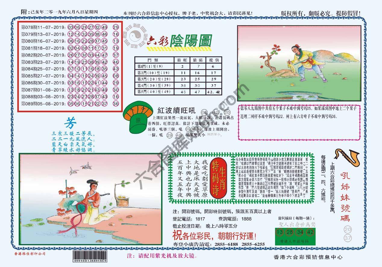 六彩阴阳图