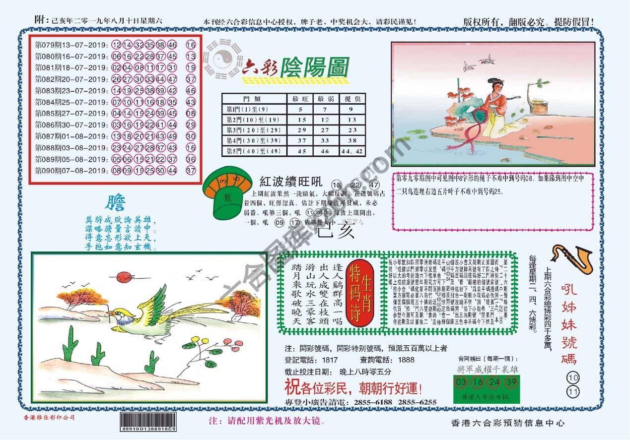 六彩阴阳图