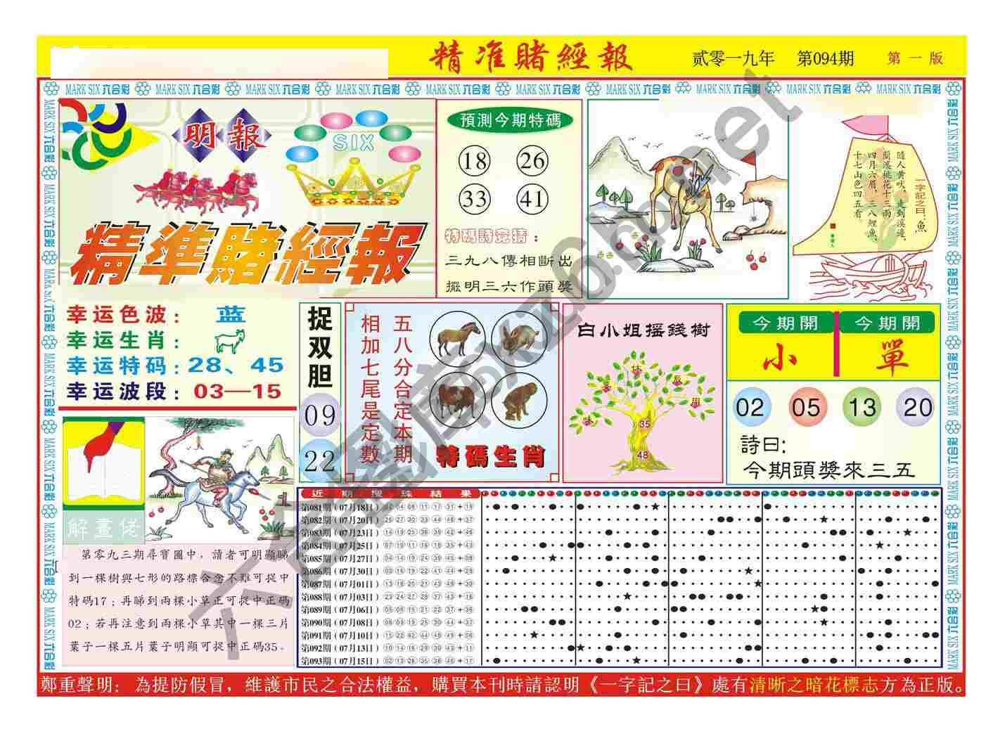 精准赌经报