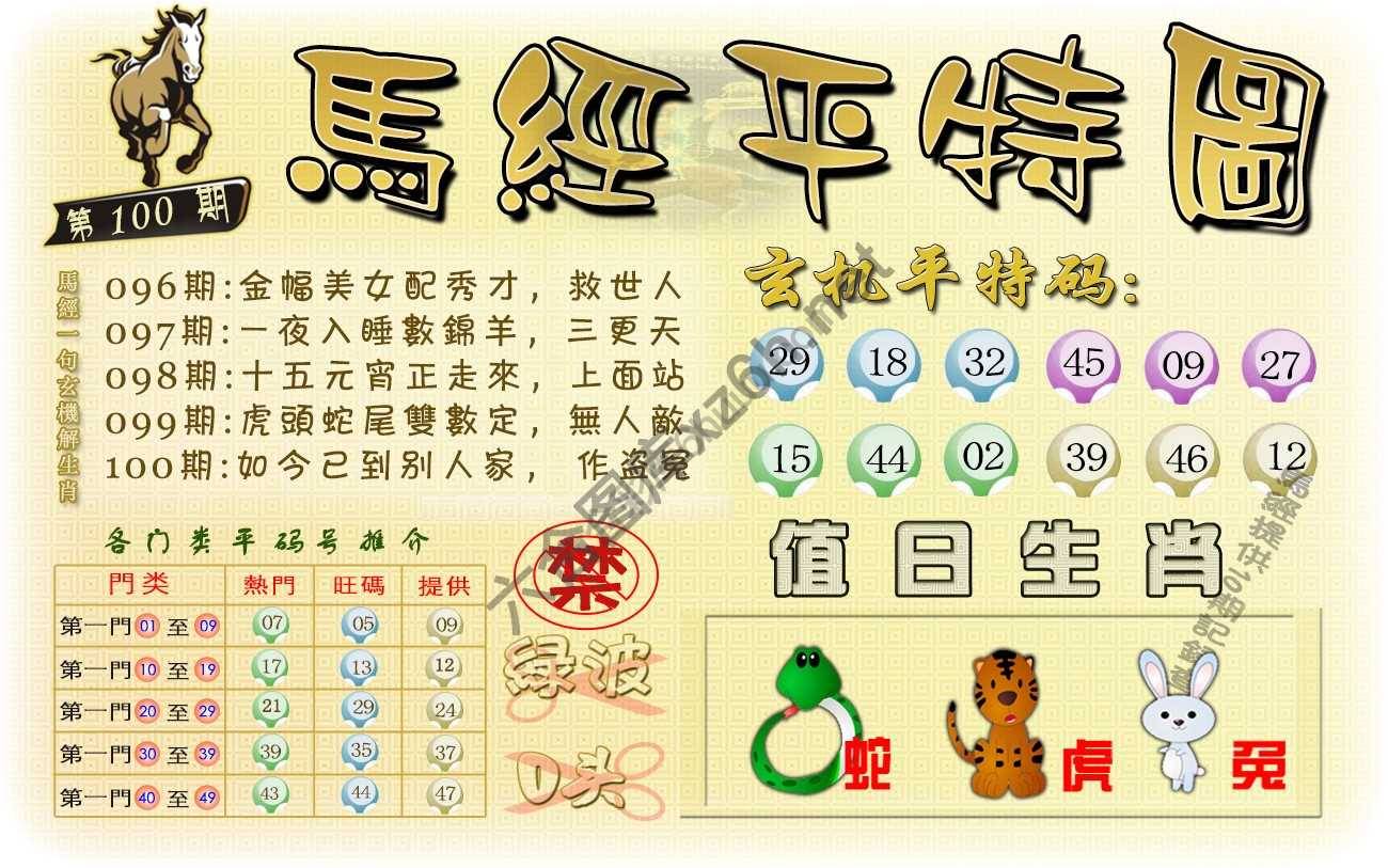 马经平特图