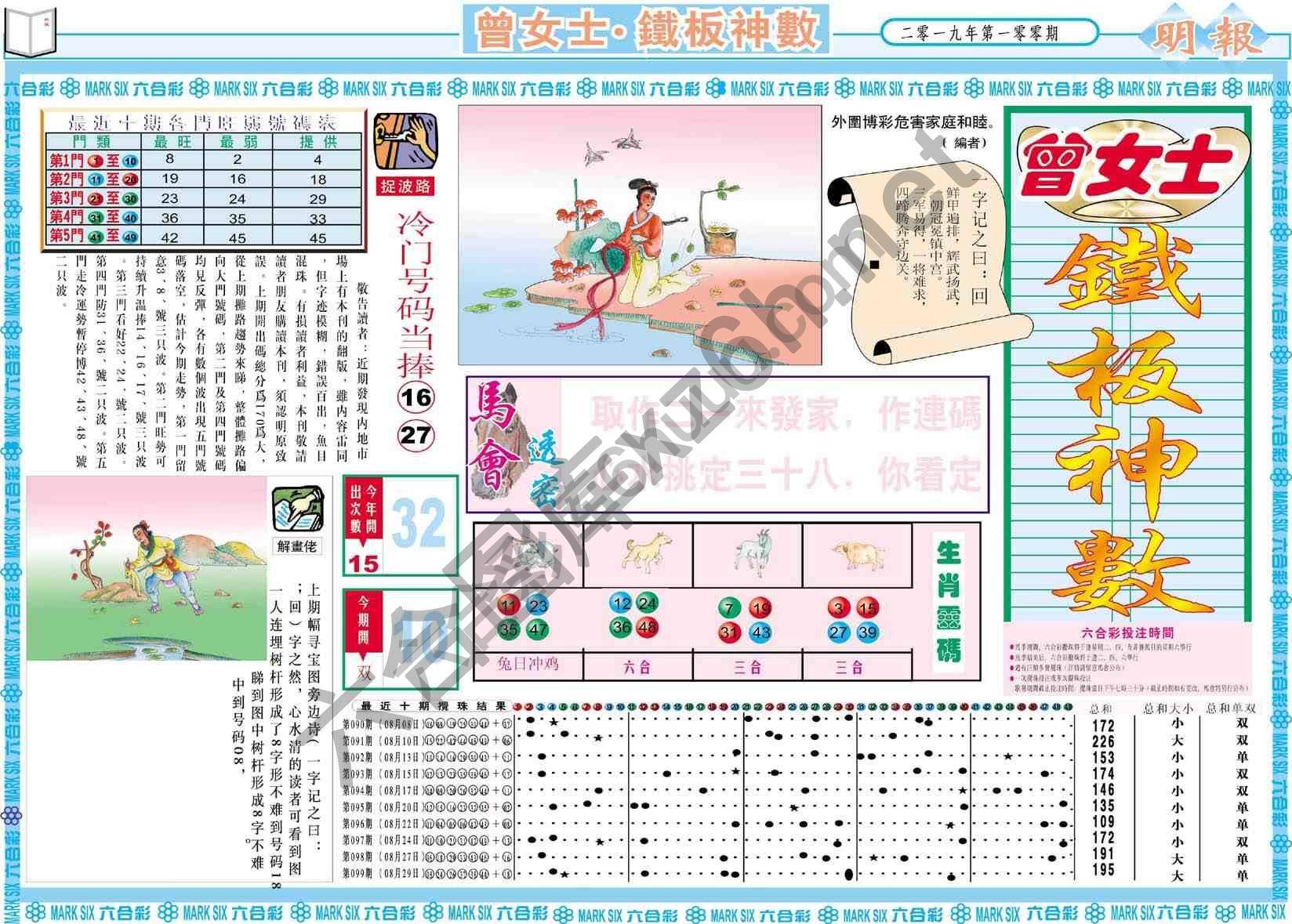 曾女士铁板神数