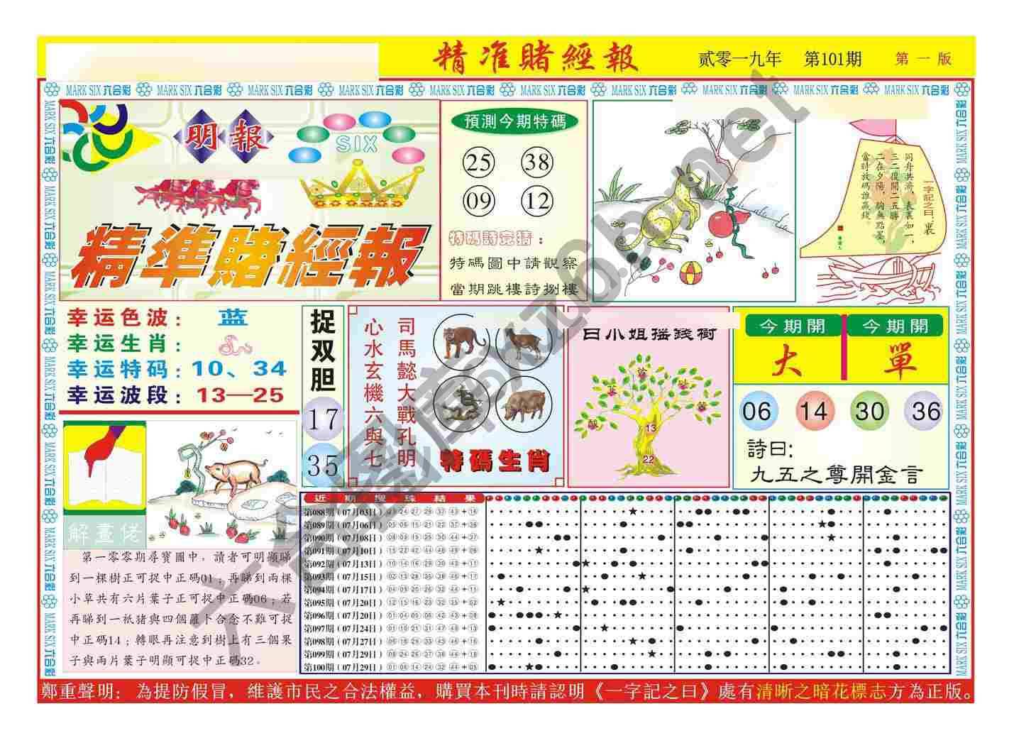 精准赌经报
