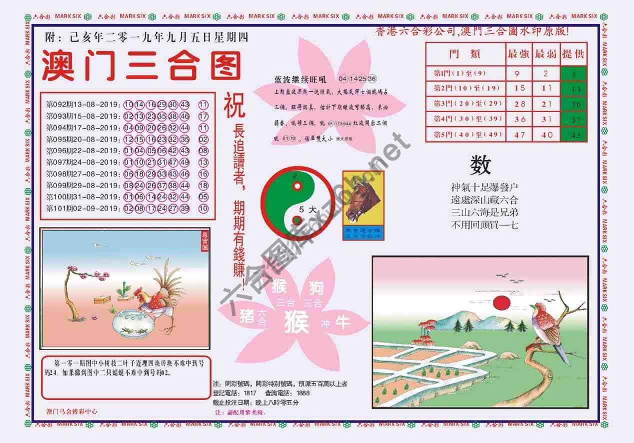 澳门三合图