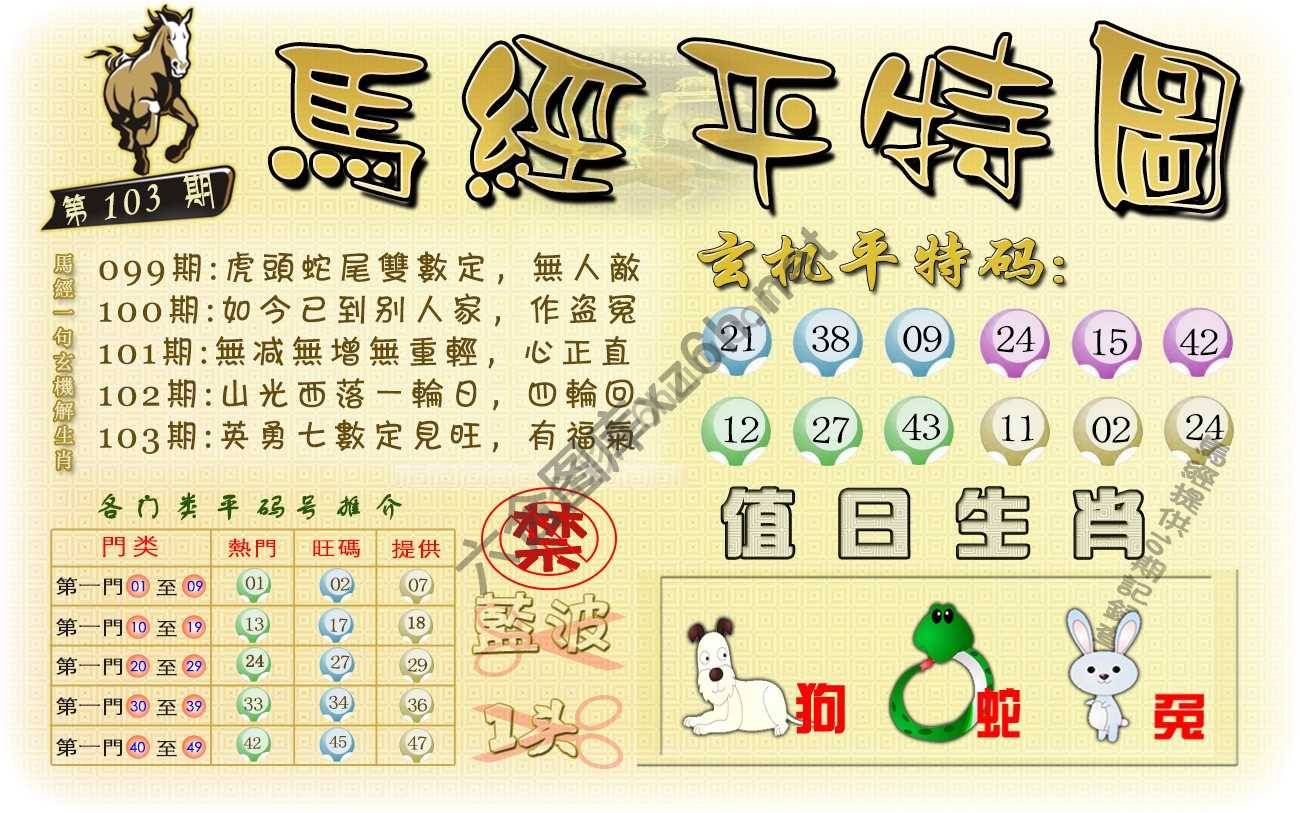 马经平特图