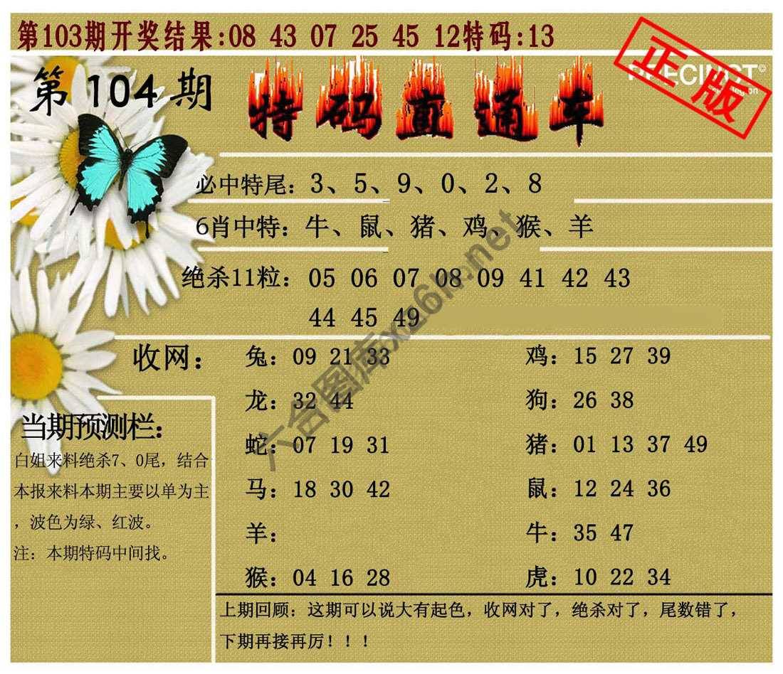 特码直通车