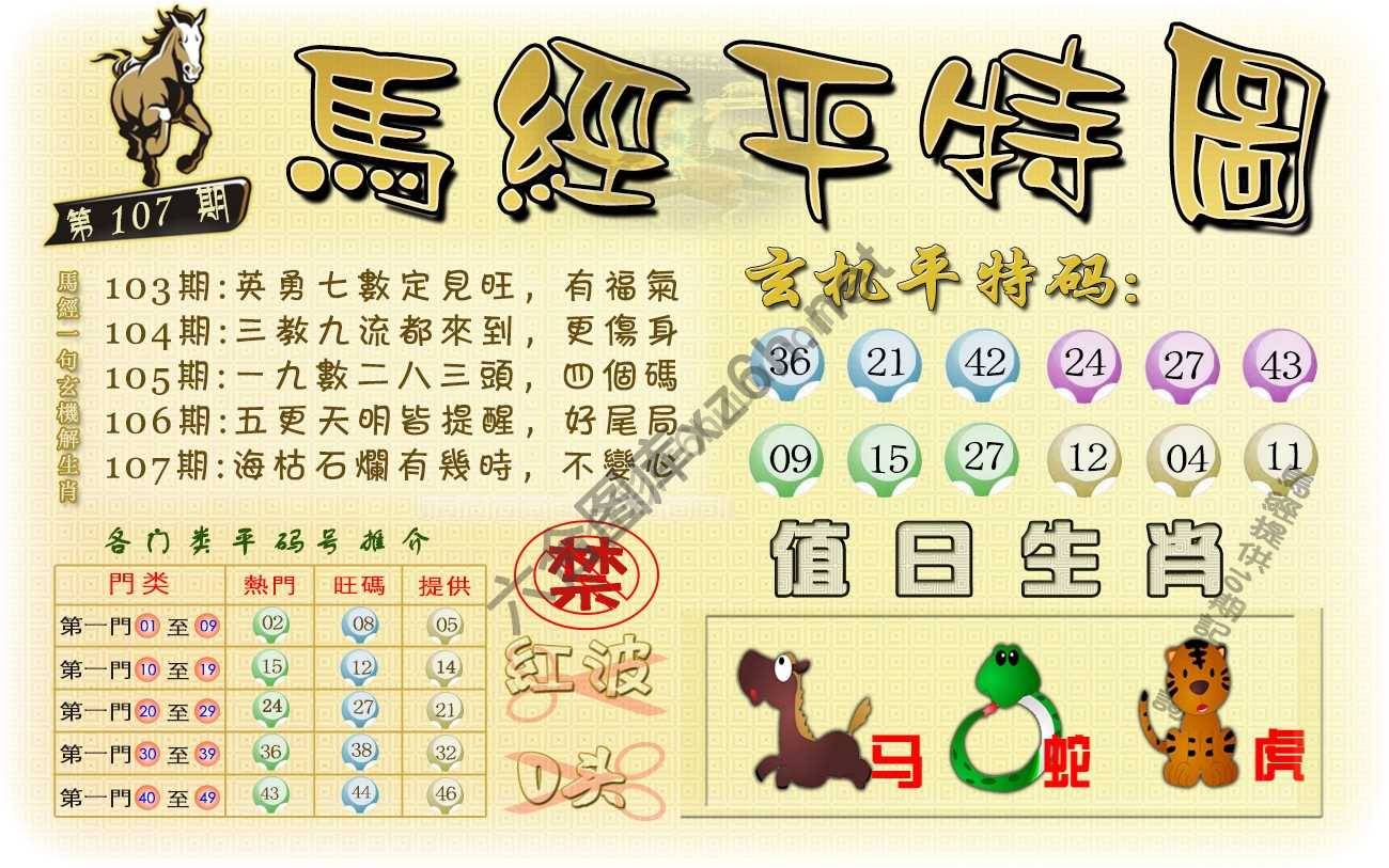 马经平特图