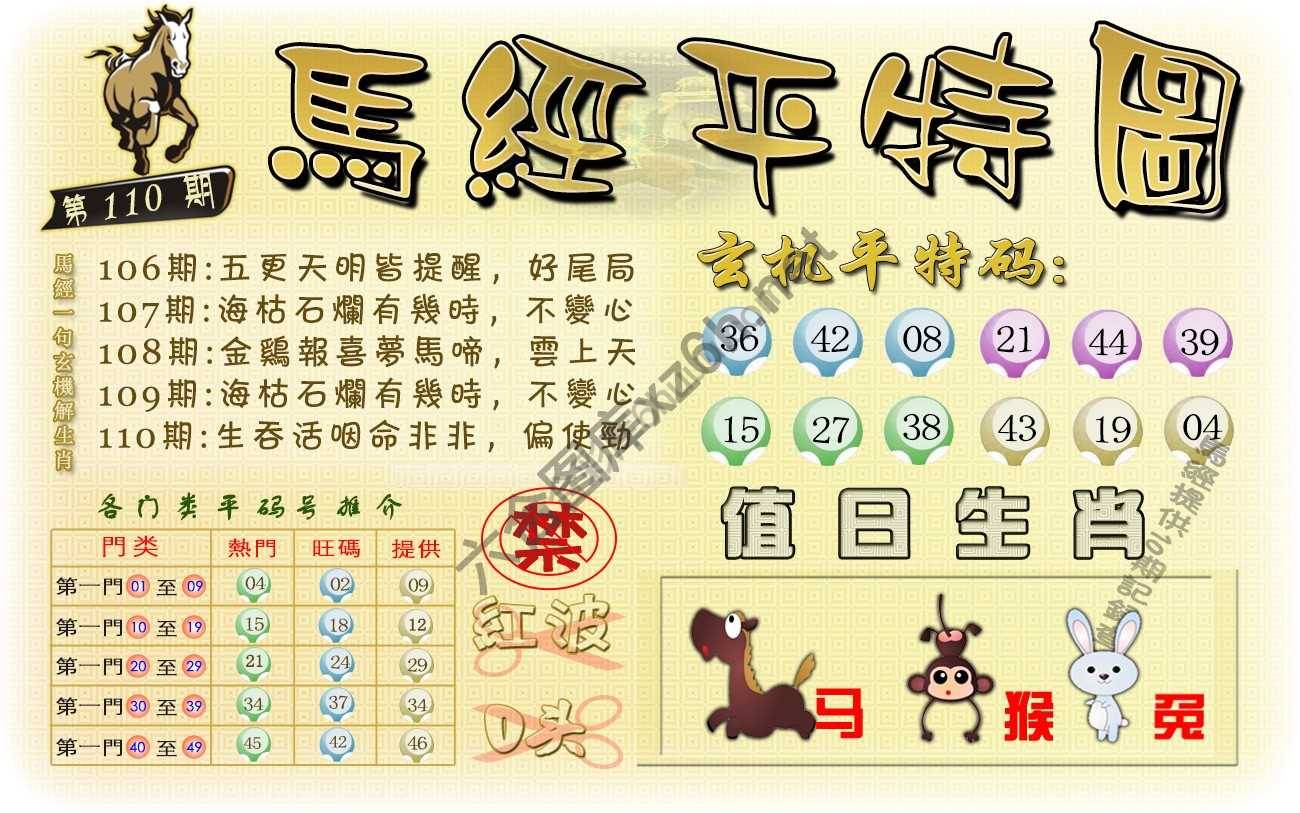 马经平特图