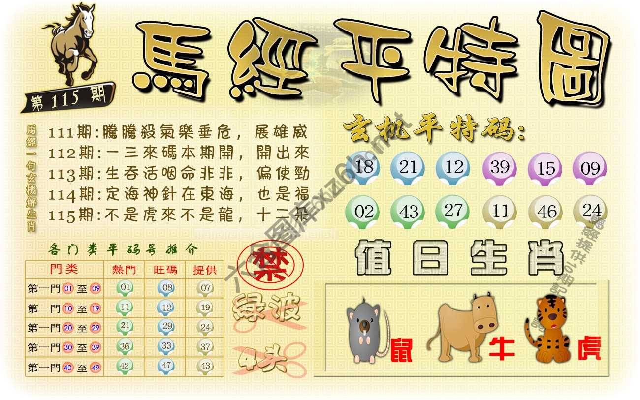 马经平特图