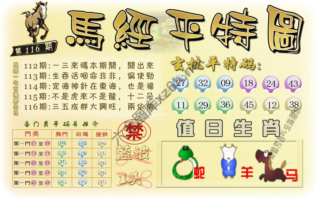 马经平特图