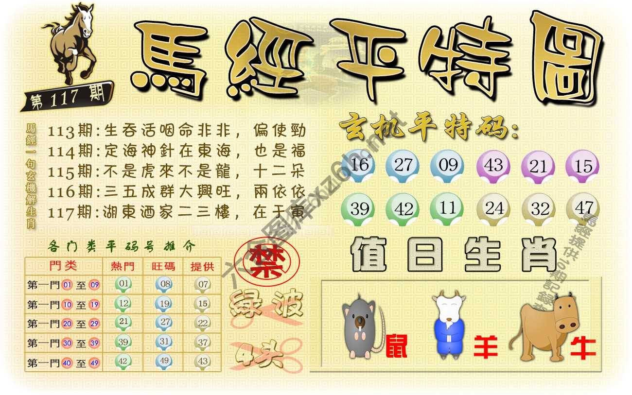 马经平特图