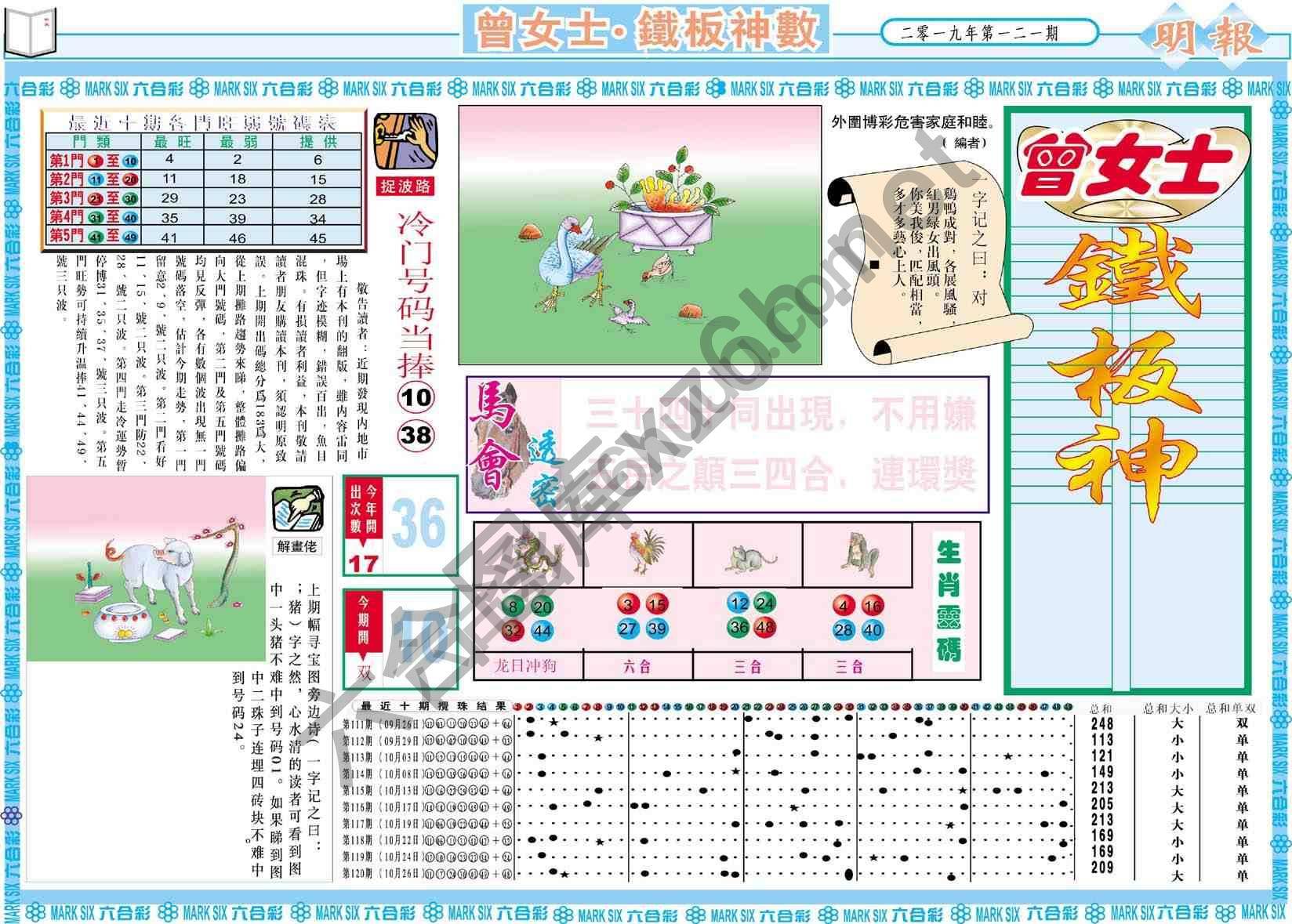 曾女士铁板神数