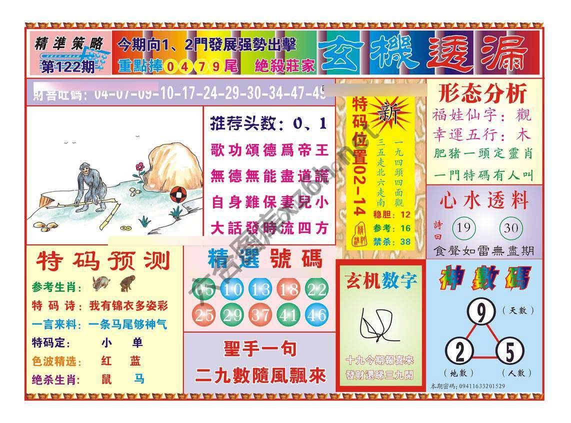 玄机透漏