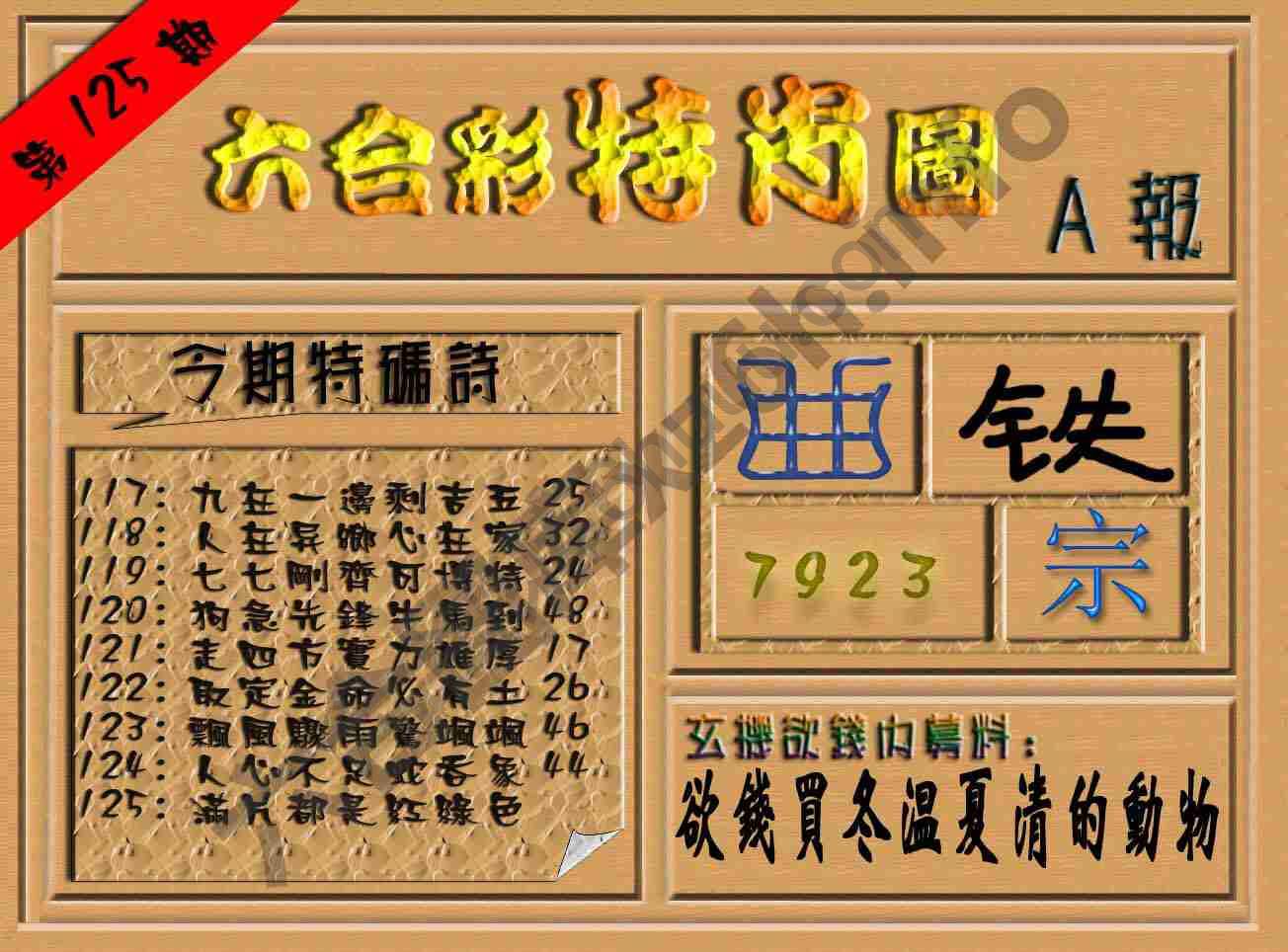 六合彩特肖图