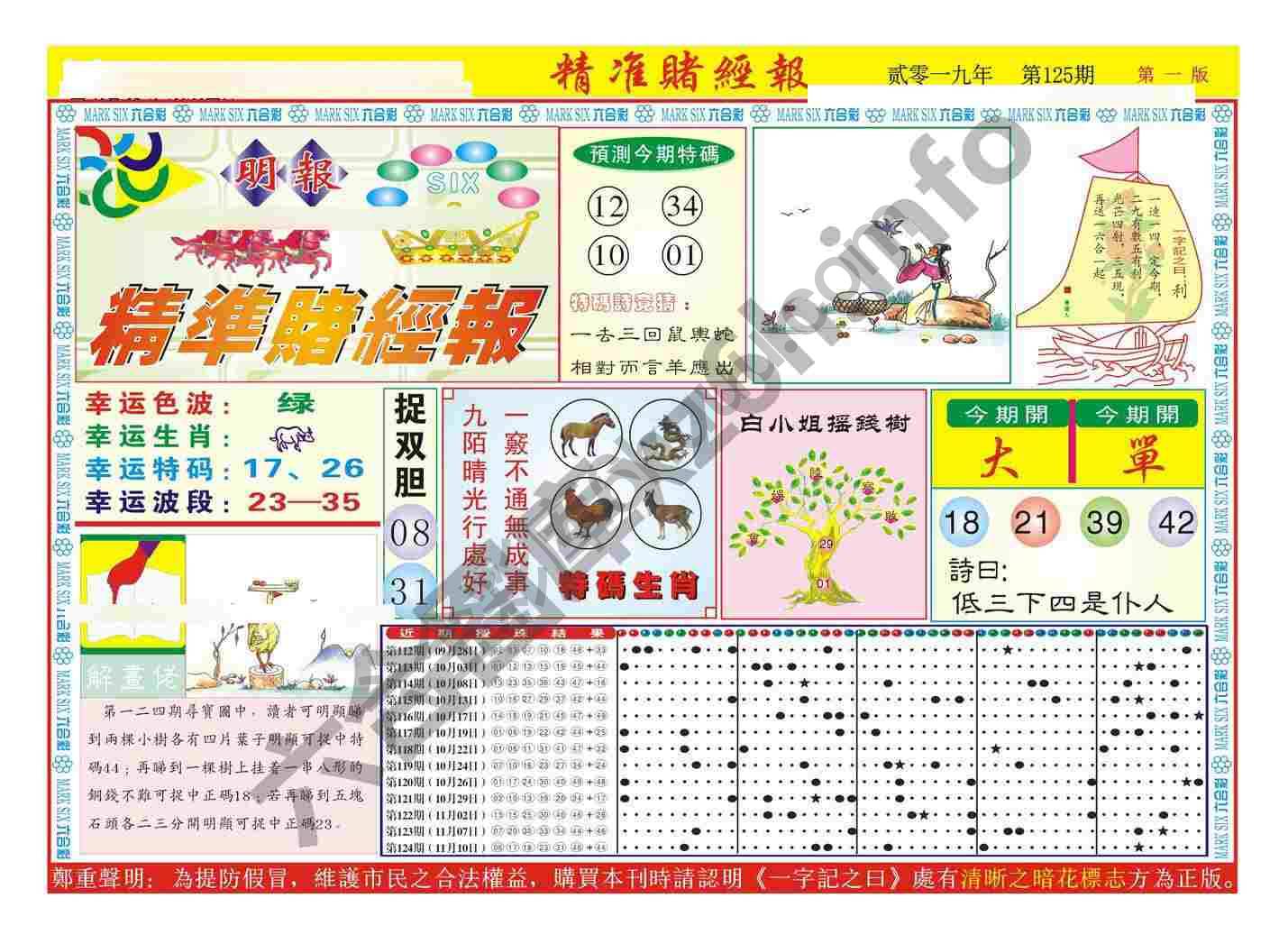 精准赌经报