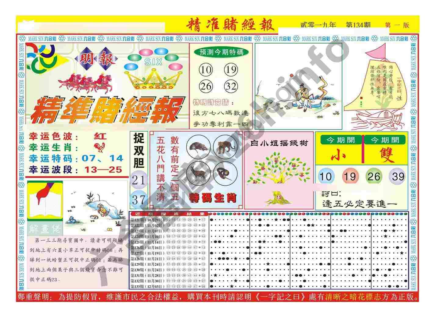精准赌经报