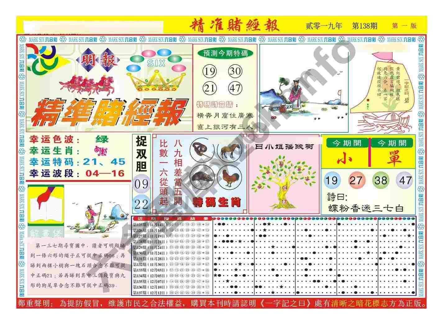 精准赌经报