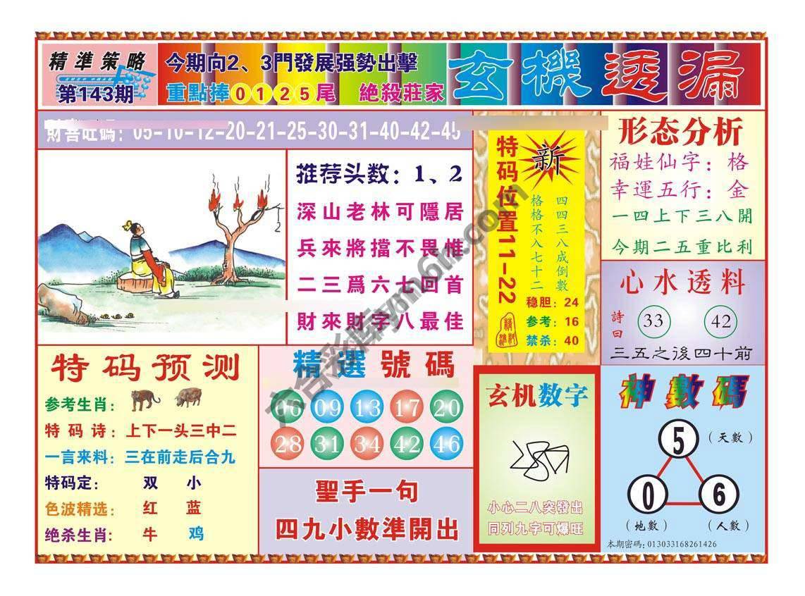 玄机透漏